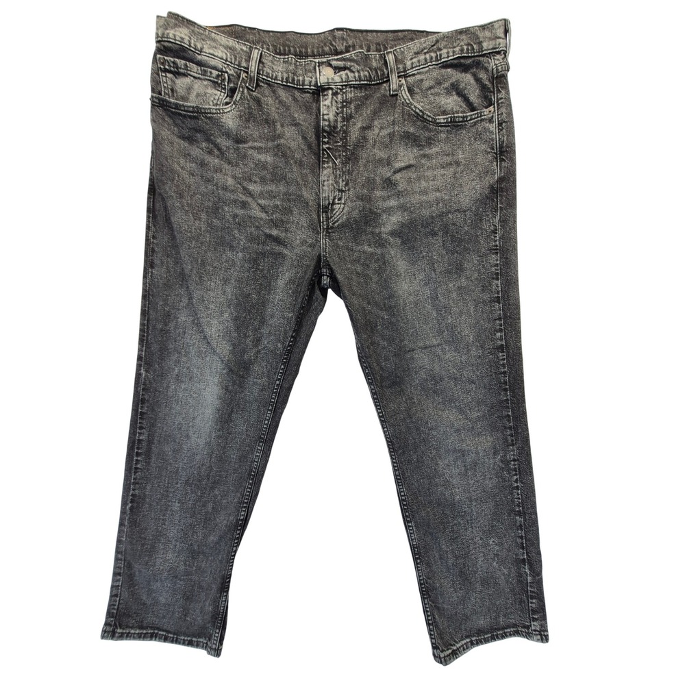 Levis 559 Relaxed Straight Grey Acid Wash Stretch Jeans Mens 42x30 00559-0626
